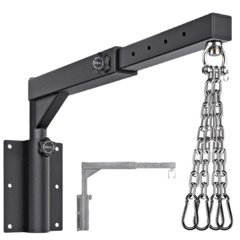 Adjustable Wall-Mounted Boxing Bag Rack