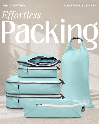 Compression Packing Cubes for Carry-On Travel 6-Pack