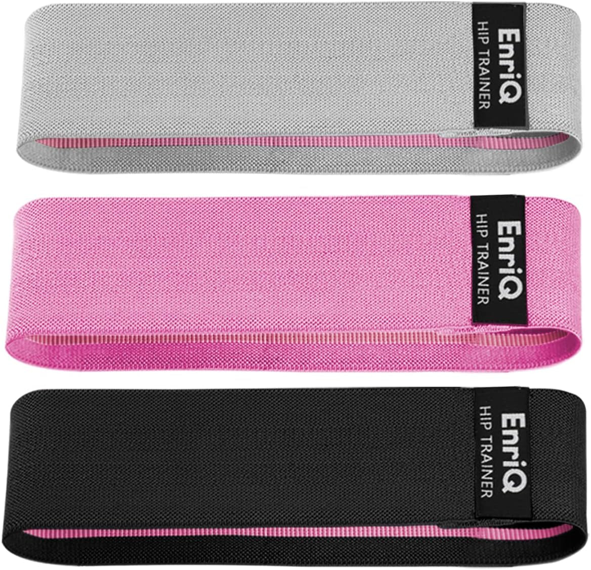 Booty Bands Fabric Resistance Bands for Legs and Butt - Non Slip Cloth Hip Bands Elastic Workout Bands - Activate Glutes and Thighs - Made of Premium Elastic Fabric