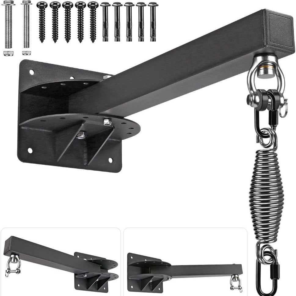 Adjustable Wall-Mounted Boxing Bag Rack