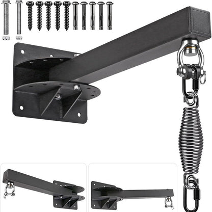 Adjustable Wall-Mounted Boxing Bag Rack