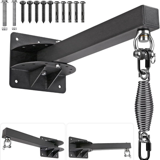 Adjustable Wall-Mounted Boxing Bag Rack