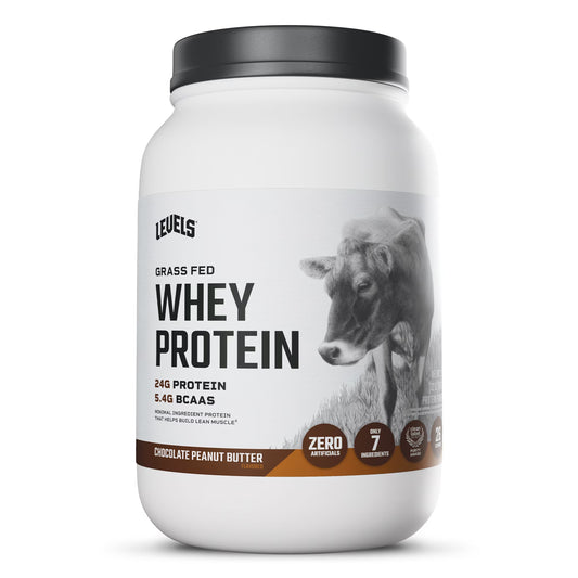 Grass Fed Whey Protein Powder, No Artificials, 24G of Protein, Chocolate Peanut Butter, 2LB