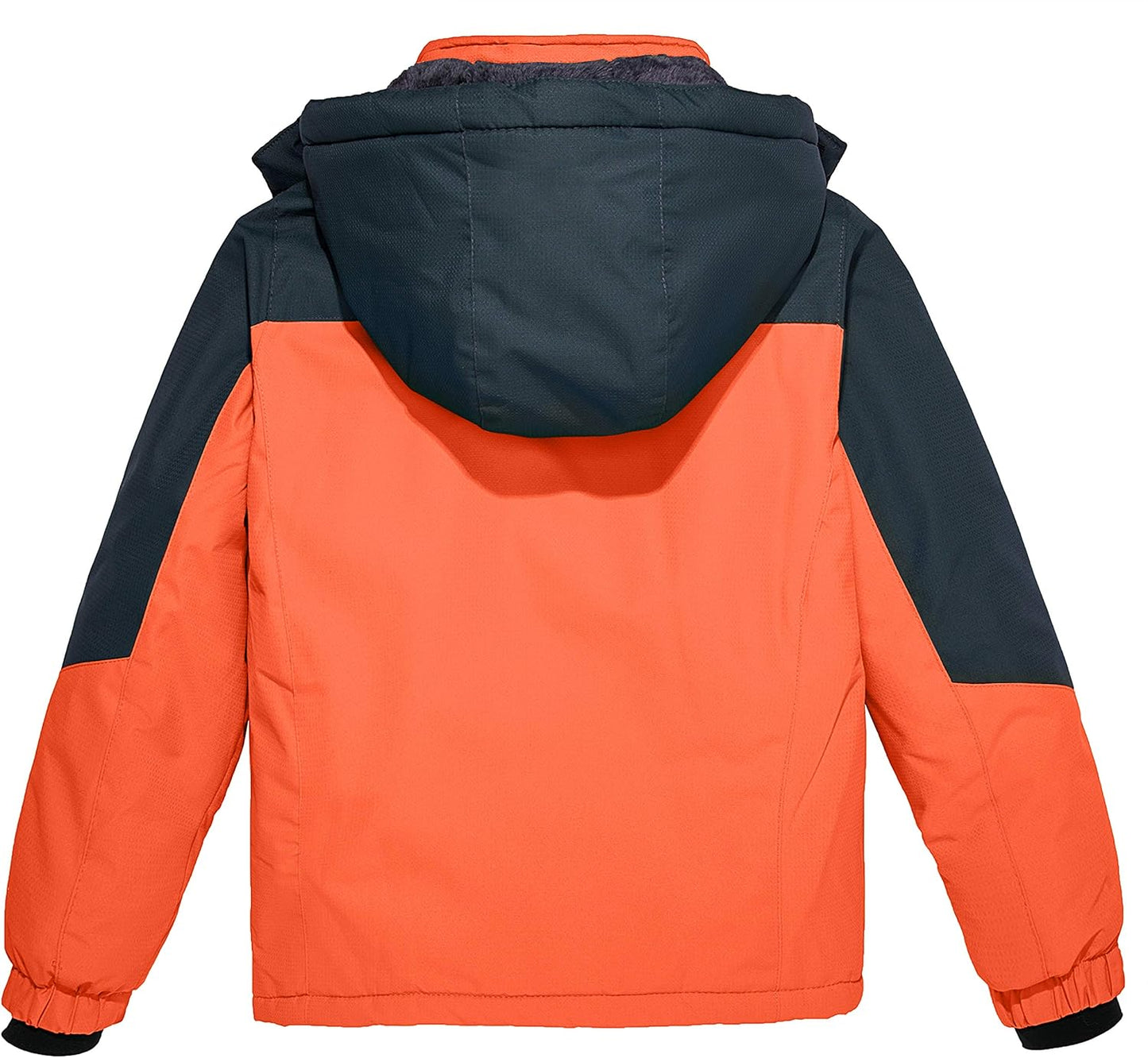 Boy'S Waterproof Ski Jacket Fleece Snowboarding Jackets Warm Thick Winter Coat Hooded Raincoats