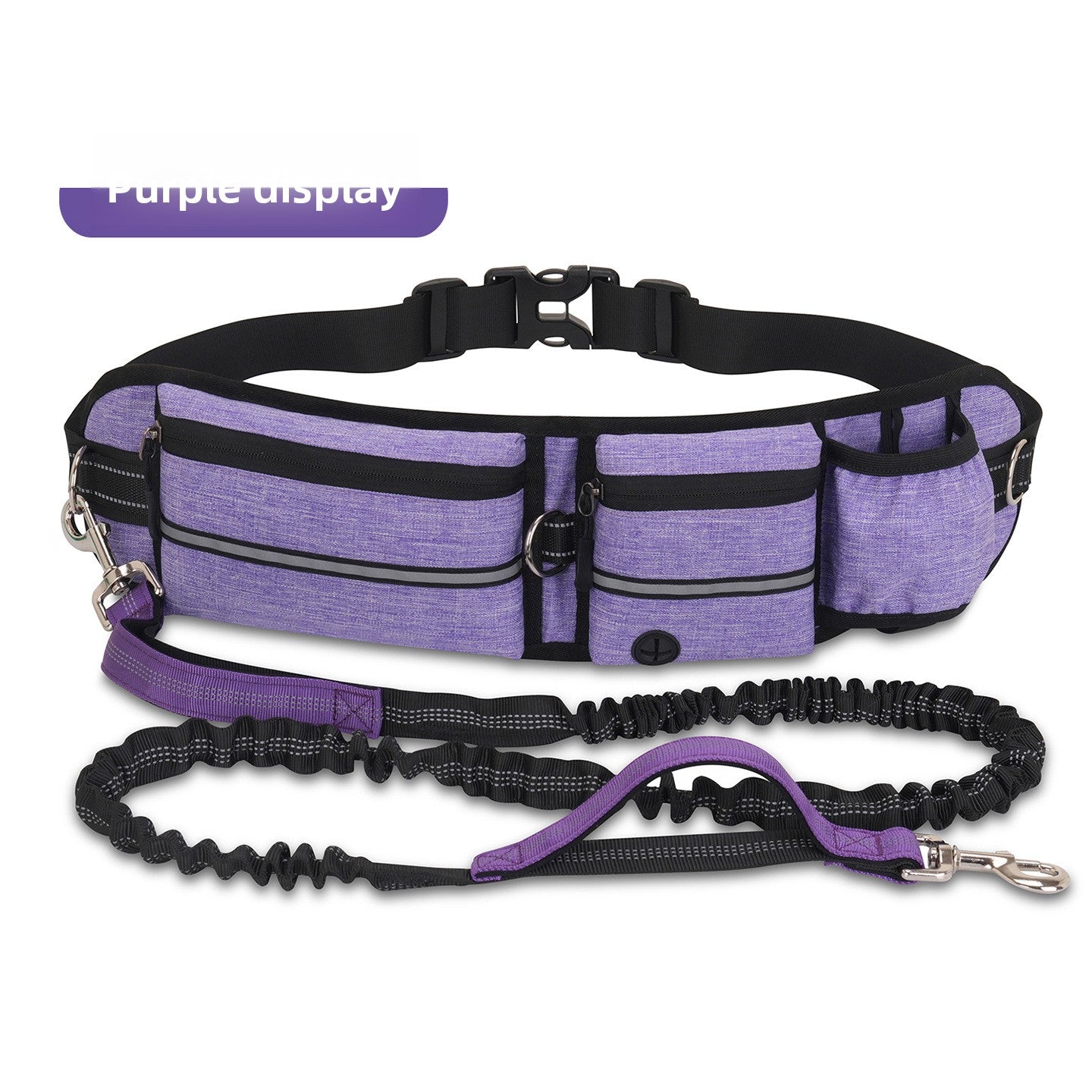 Adjustable Dog Walking Sports Waist Bag with Leash
