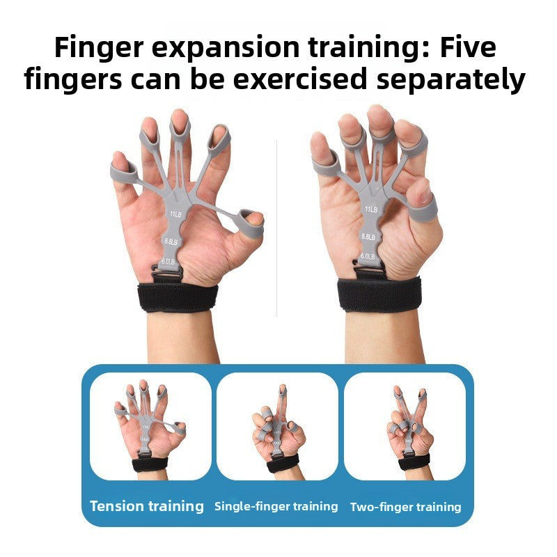 Silicone Five-Finger Grip Strengthener Basketball Training Aid