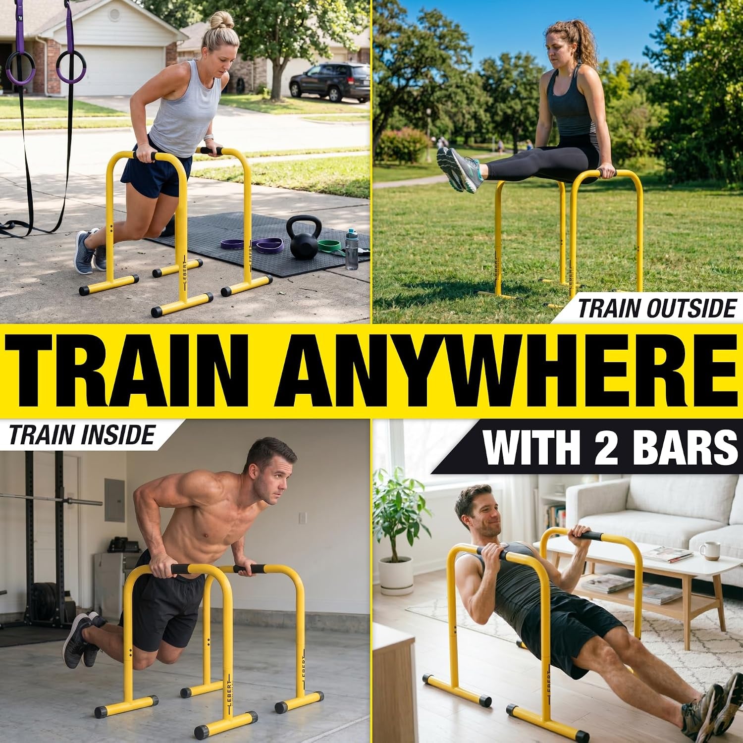 Lebert Equalizer Total Body Strengthener Dip Station Standard & XL