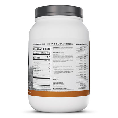 Grass Fed Whey Protein Powder, No Artificials, 24G of Protein, Chocolate Peanut Butter, 2LB