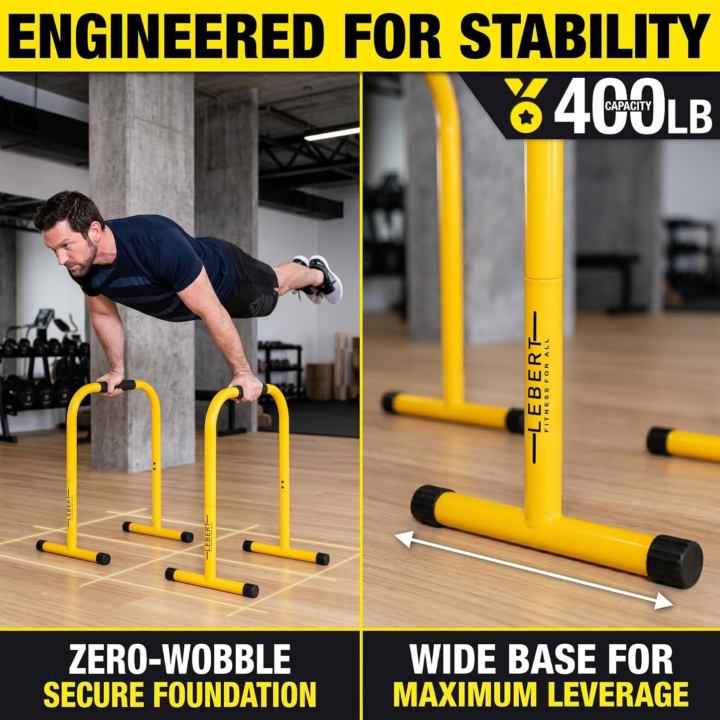 Lebert Equalizer Total Body Strengthener Dip Station Standard & XL