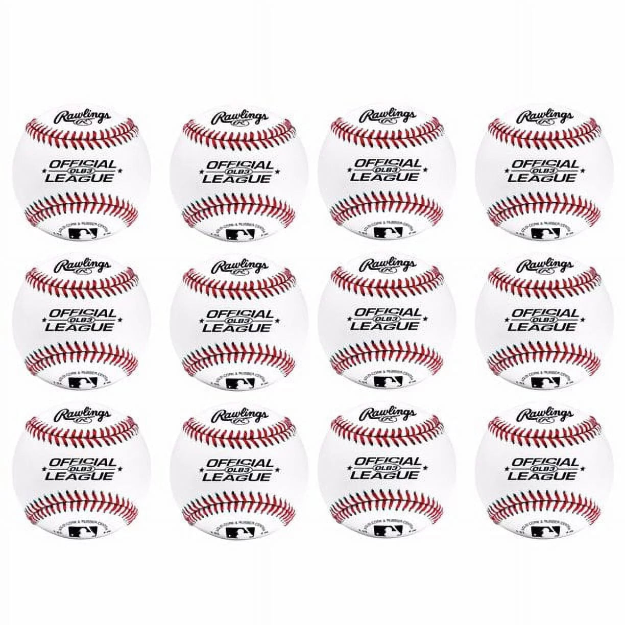 (6 Pack)  | Official League OLB3 Recreational Use Baseball | 8U | 1 Count
