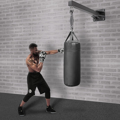 Adjustable Wall-Mounted Boxing Bag Rack
