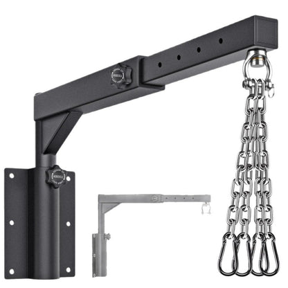 Adjustable Wall-Mounted Boxing Bag Rack