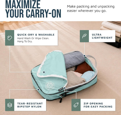 Compression Packing Cubes for Carry-On Travel 6-Pack